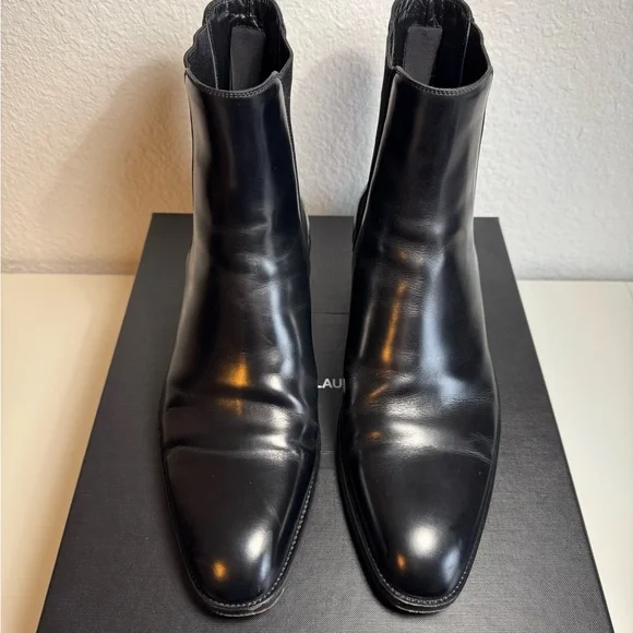 SAINT LAURENT Wyatt 40 Chelsea Boots size 43 - Picture 2 of 8